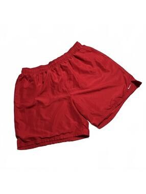 Nike Mens 2XL Red Athletic Shorts Elastic Waist Mesh Lined Drawstring